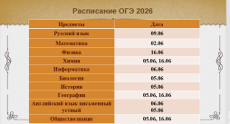 Расписание ОГЭ 2026